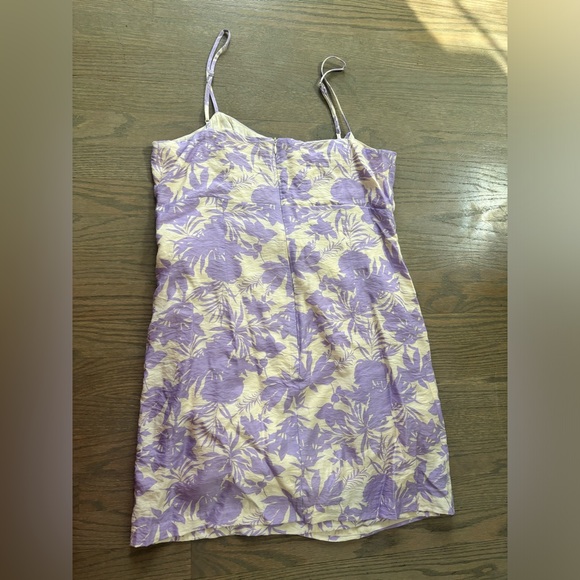 ASTR The Label Floral Keyhole Wrap Dress in a purple cream floral print size XL - Picture 4 of 8